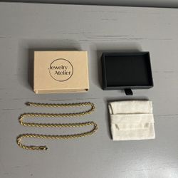 Jewelry Atelier Gold Filled Necklace - 14K Solid Gold Filled (MSRP: $191.99)