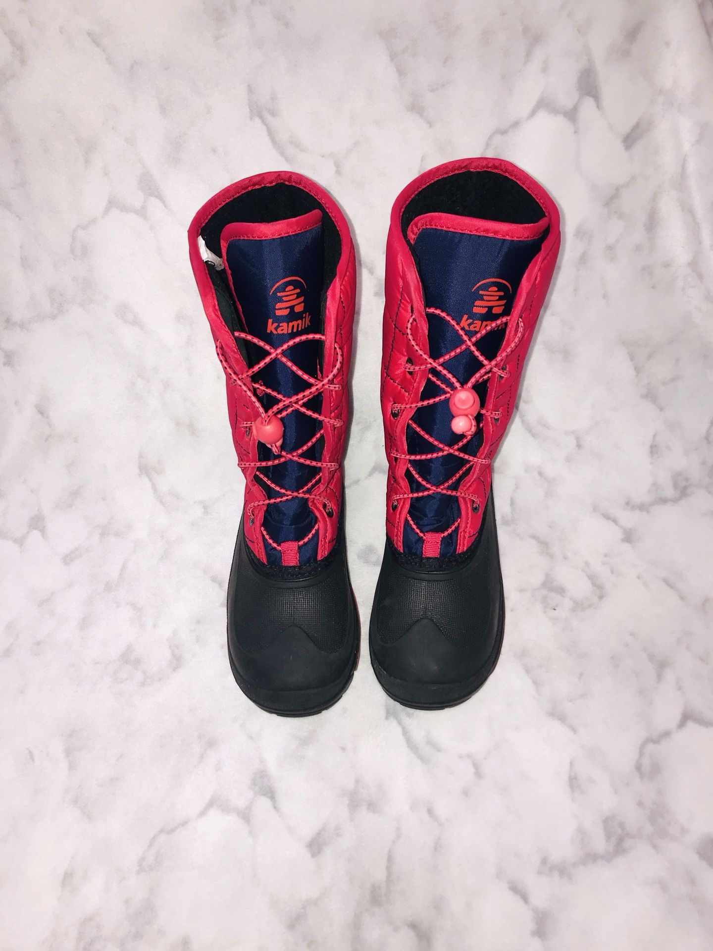 Kamik Snow Boots Pink Girls Size 2