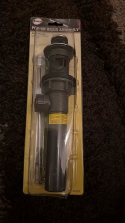 Pop Up Drain. Assembly
