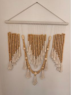 Macrame hanging art