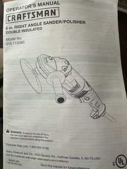 Craftsman sander/polisher