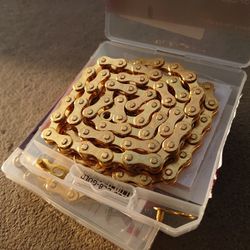 6 7 8 Speed Gold Bike Chain Street Mountain Road Trail Bicycle 