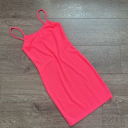 Neon Pink Mini Dress