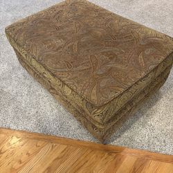 Fabric ottoman