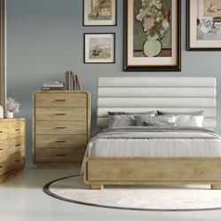 4 PC BEDROOM SET NEW IN BOX (MATTRESS AND CHEST SOLD SEPARATELY)