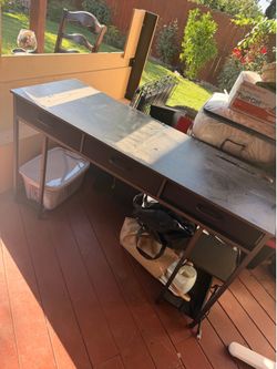 Black desk