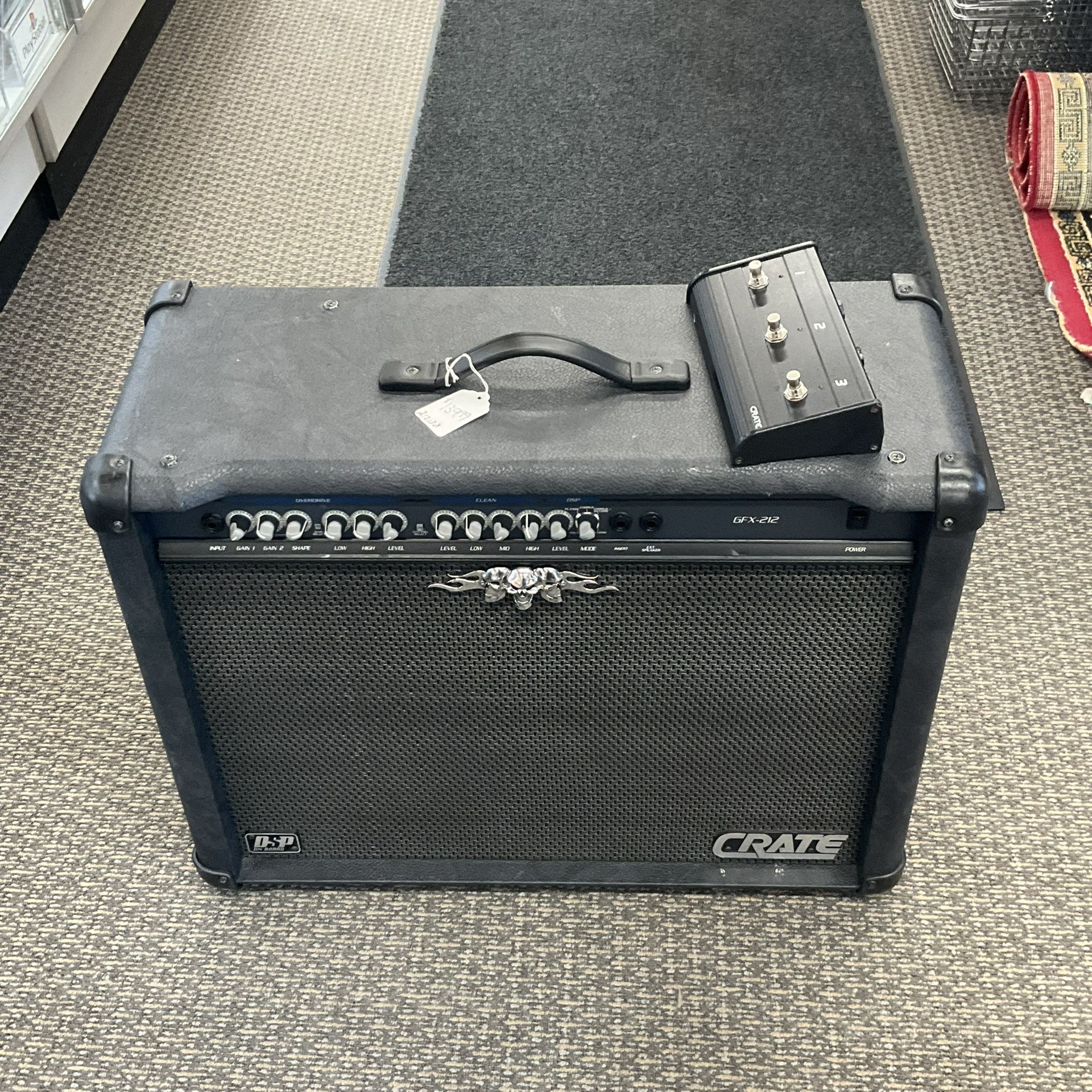Crate GFX-212 Combo Guitar Amp w/ On-Board DSP + Footswitch
