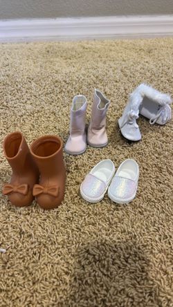 American Girl Doll Boots, ice skates and shoes