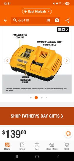 Cargador Rápido Dewalt 8 Amp + uno regular Free
