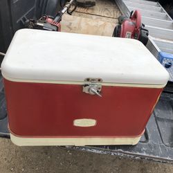 Vintage thermos cooler
