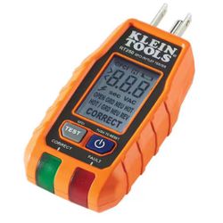 Klein Tools GFCI Electrical Outlet Tester with LCD Display @tools-173