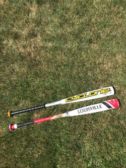 Two 32/29 BBCOR baseball bats Easton Cyclone and Louisville Slugger 715