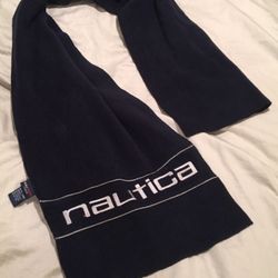 Blue and White Nautica Nautech Scarf NO MEETUPS