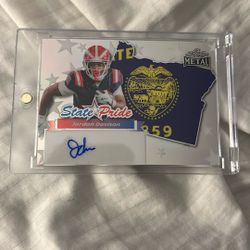 2025 Leaf Jordon Davison State Pride Autograph /25