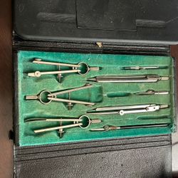 Preowned Vintage Drafting Instrument Set 