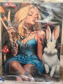 Whimsical Alice in Wonderland wall art