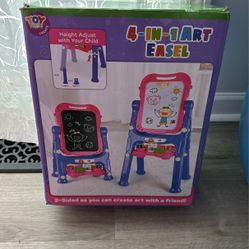 *Price Drop* Kid’s Art Activity Set - Easel, Chalk, Whiteboard, And Magnet board