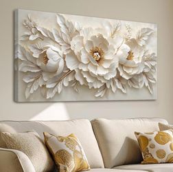 MooMel Flower Canvas Wall Art, 24"X48" PAINTING