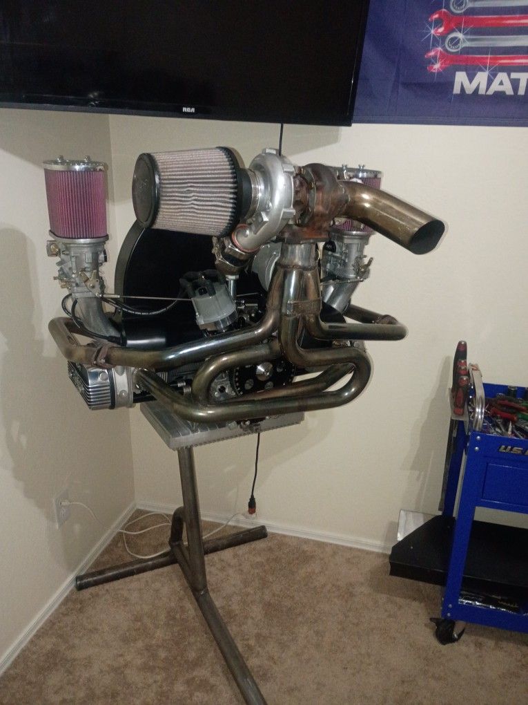 Air-cooled VW Blow Through Turbo System