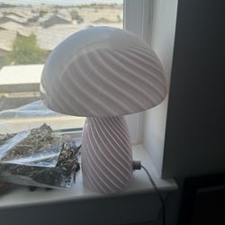 pink mushroom lamp
