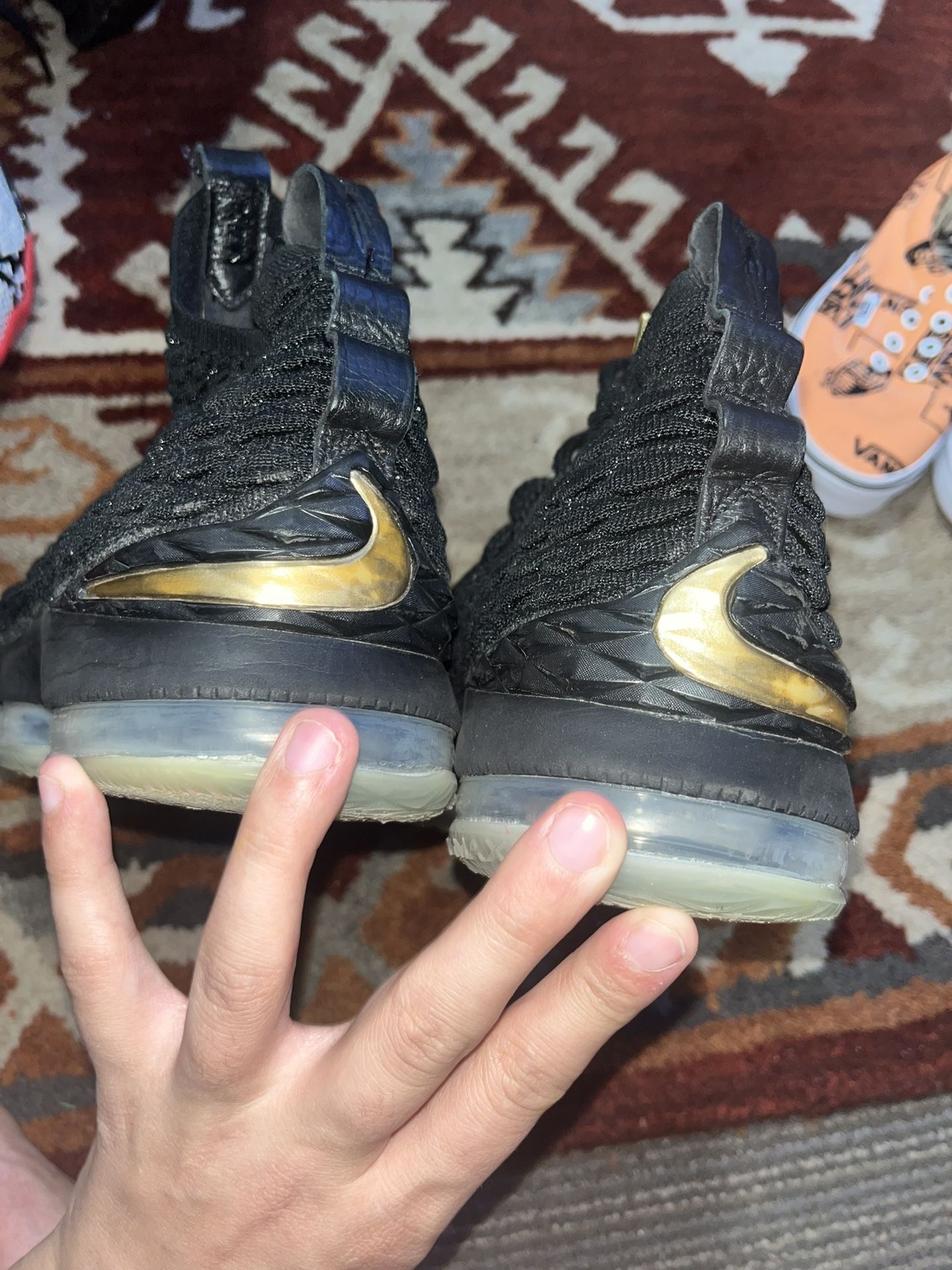 Nike LeBron 15s metallic Gold Men s shoes