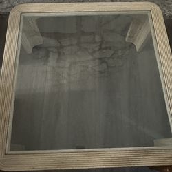 2pc set wooden coffee table & 1 end table