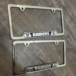 New Raiders License Plate Frames 
