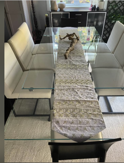 Extendable Glass Dinning table