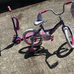 Girl Bike And Scooter Combo