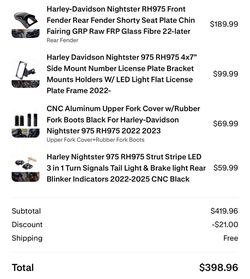 Parts for Harley Nightster 975