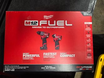 Milwaukee m12 Fuel Drill and driver kit.