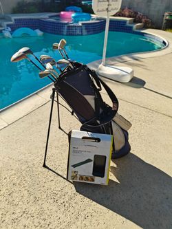 Golf Club Set with Bag and SKLZ Putting Mat