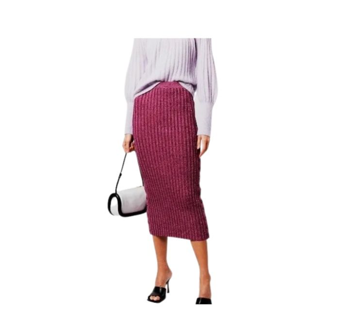 BETTER-BE ribbed-knit pencil skirt petite size large.