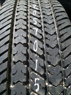 205 70 15 one good tire on 5 bolt rim