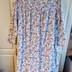 CROFT AND BARROW RED CARDINAL NIGHTGOWN WOMEN'S SIZE 1X 