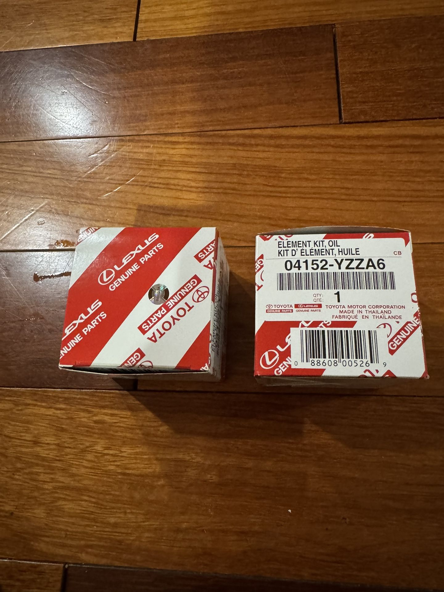 x2 Genuine Toyota 04152-YZZA6 Replaceable Oil Filter Element