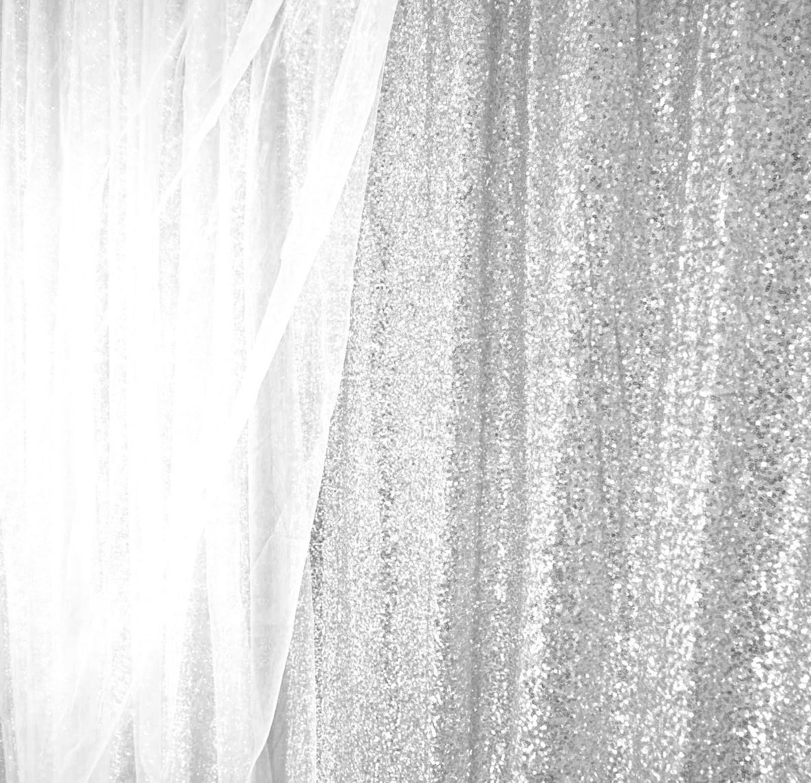 Silver Sequin 2 Layer Backdrop 