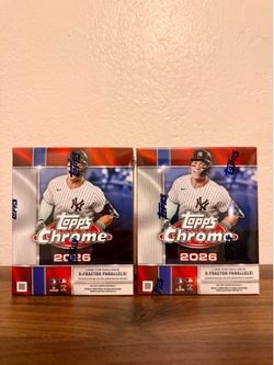 New Topps Chrome 2026 Mega Box