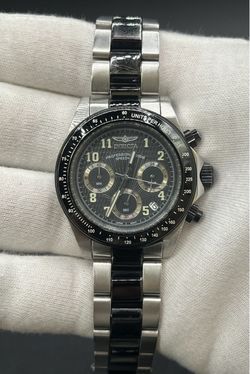 INVICTA MEN'S SPEEDWAY QUARTZ 39.5MM CHRONOGRAPH CHARCOAL DIAL SS WATCH 17031 *6783