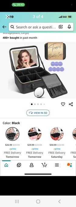 Make Up Bag With LED Mirror