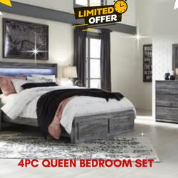 4 PC QUEEN BEDROOM SET