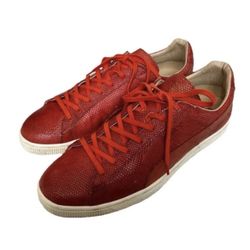 Vintage Old School Puma Leather Reptile  Classic States Reptile Red 11