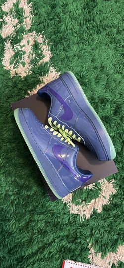 Nike Air Force 1 Low Patent Leather Mystic Navy Grape Size 9.5