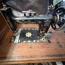 Antique New Royal Sewing Machine 