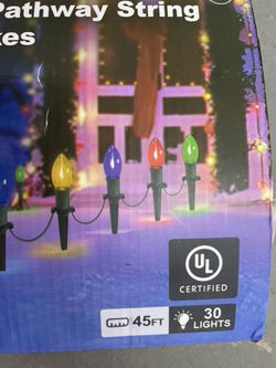 45Ft Led Christmas Lights with 30 Multicolor Bulbs