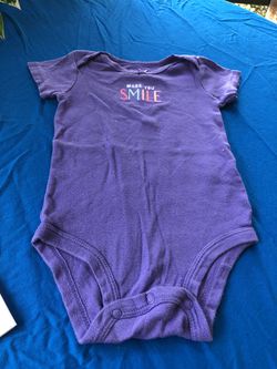 Carters 9 months purple onesie