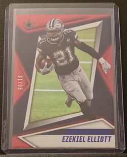 2021 Panini Rookies & Stars Ezekiel Elliott Red and Blue #31/35