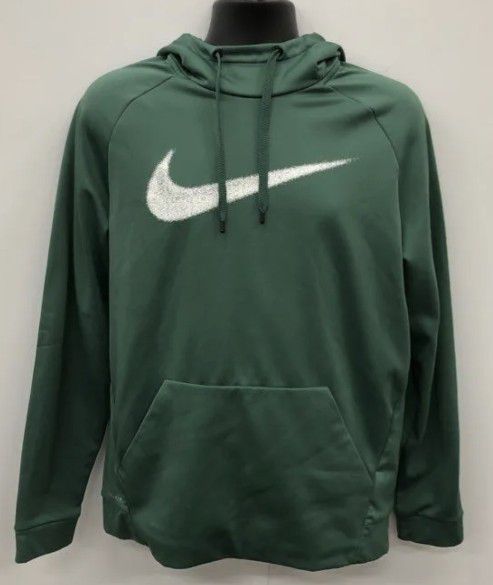 Nike Dri Fit Men's Green Hoodie Sweater Size Large 