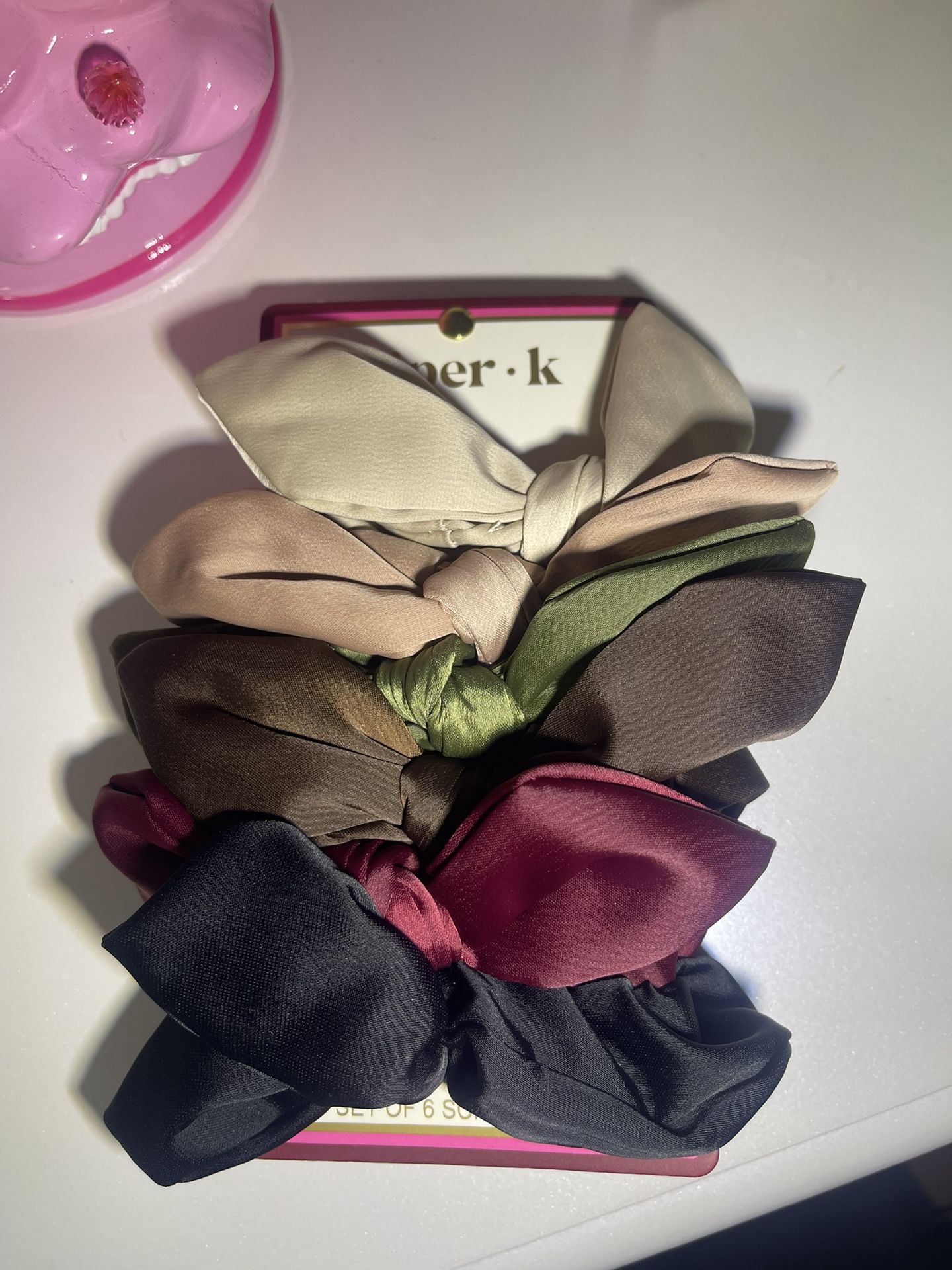 satin scrunchies