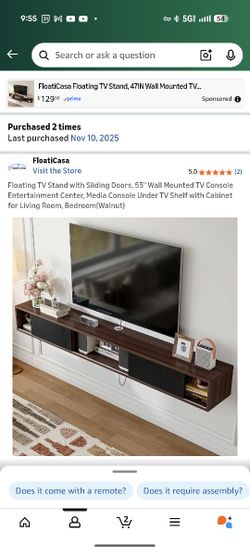 Floating TV STAND in The Box Never Opened